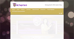 Desktop Screenshot of holytemplechurch.net